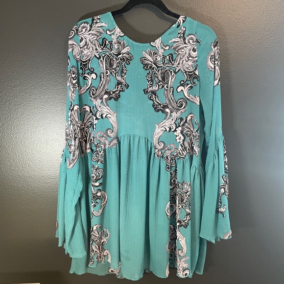 Free People Tops - Free People Sheer Boho Intimately Style Mini Dress